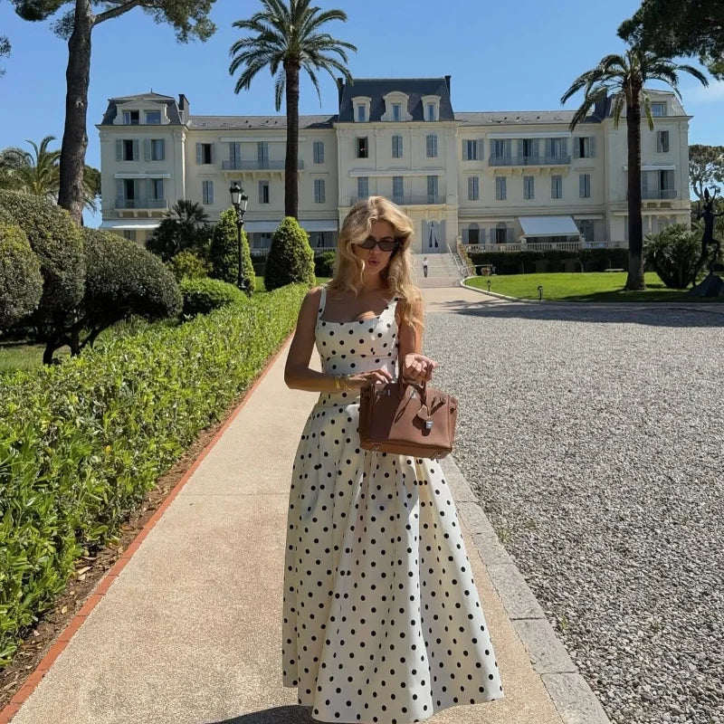 Polka Dot Maxi Dress