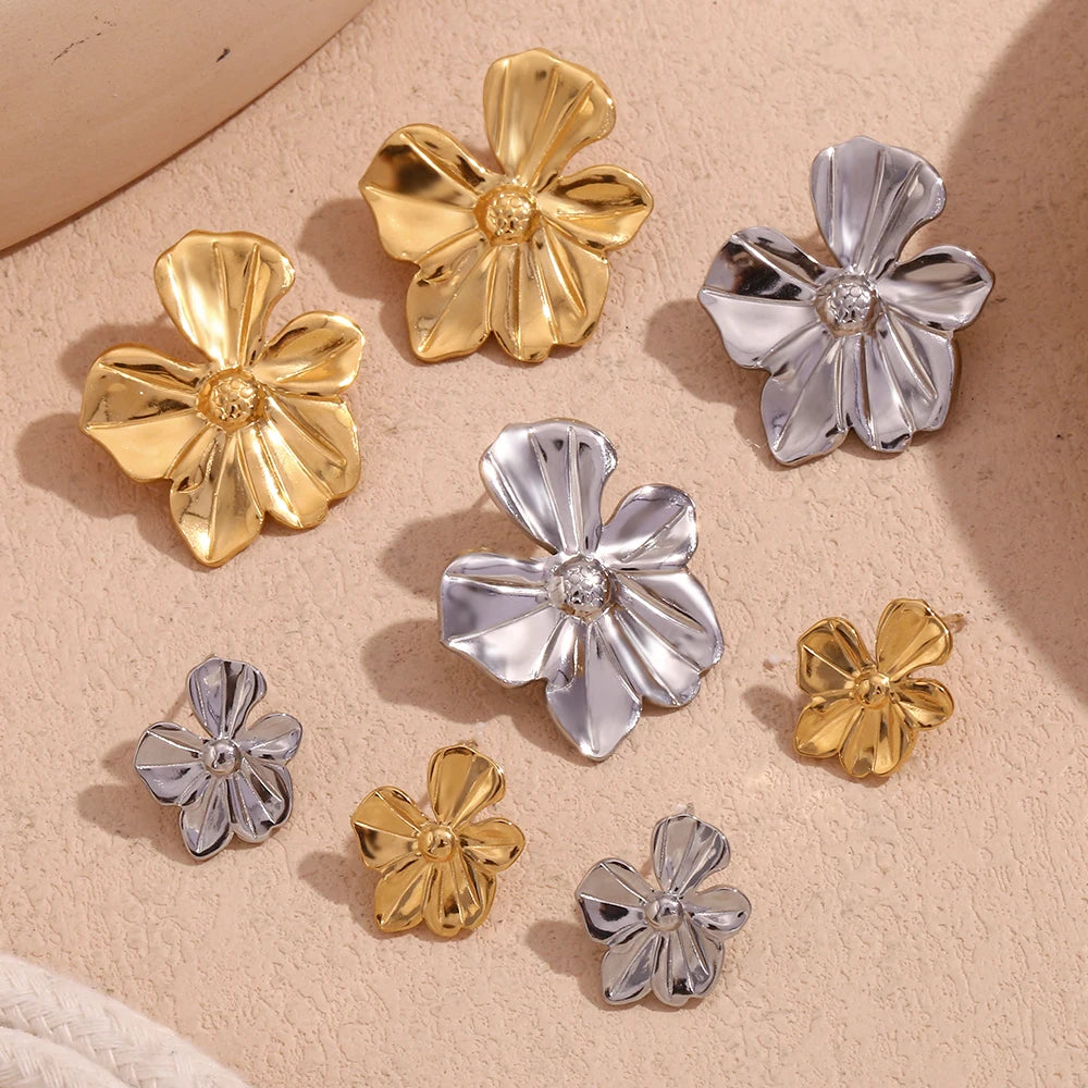 Five Petal Flower Earrings