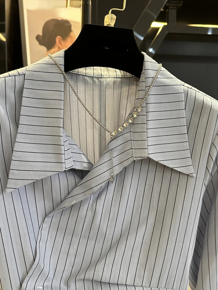 Striped French Design Shirt
