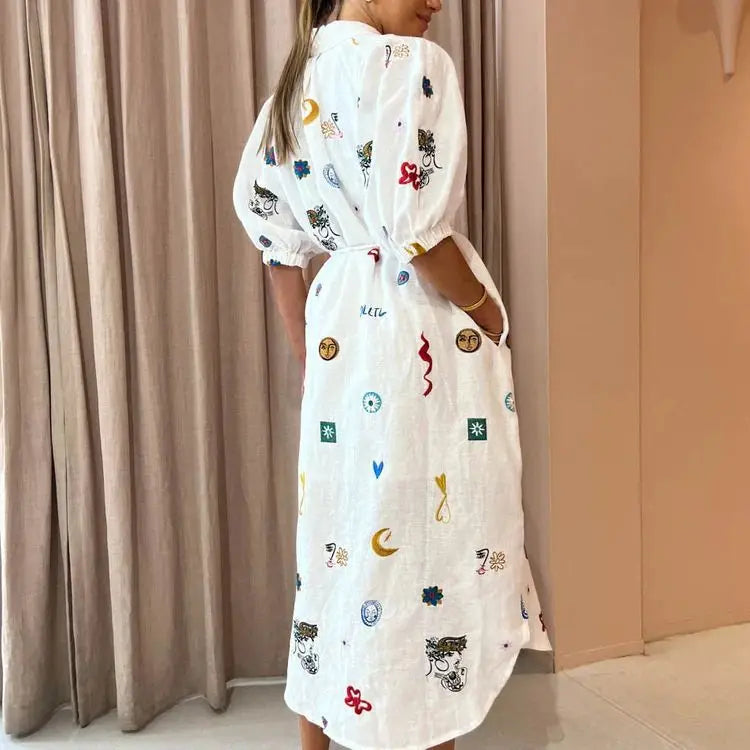 Dress With Lantern Sleeves