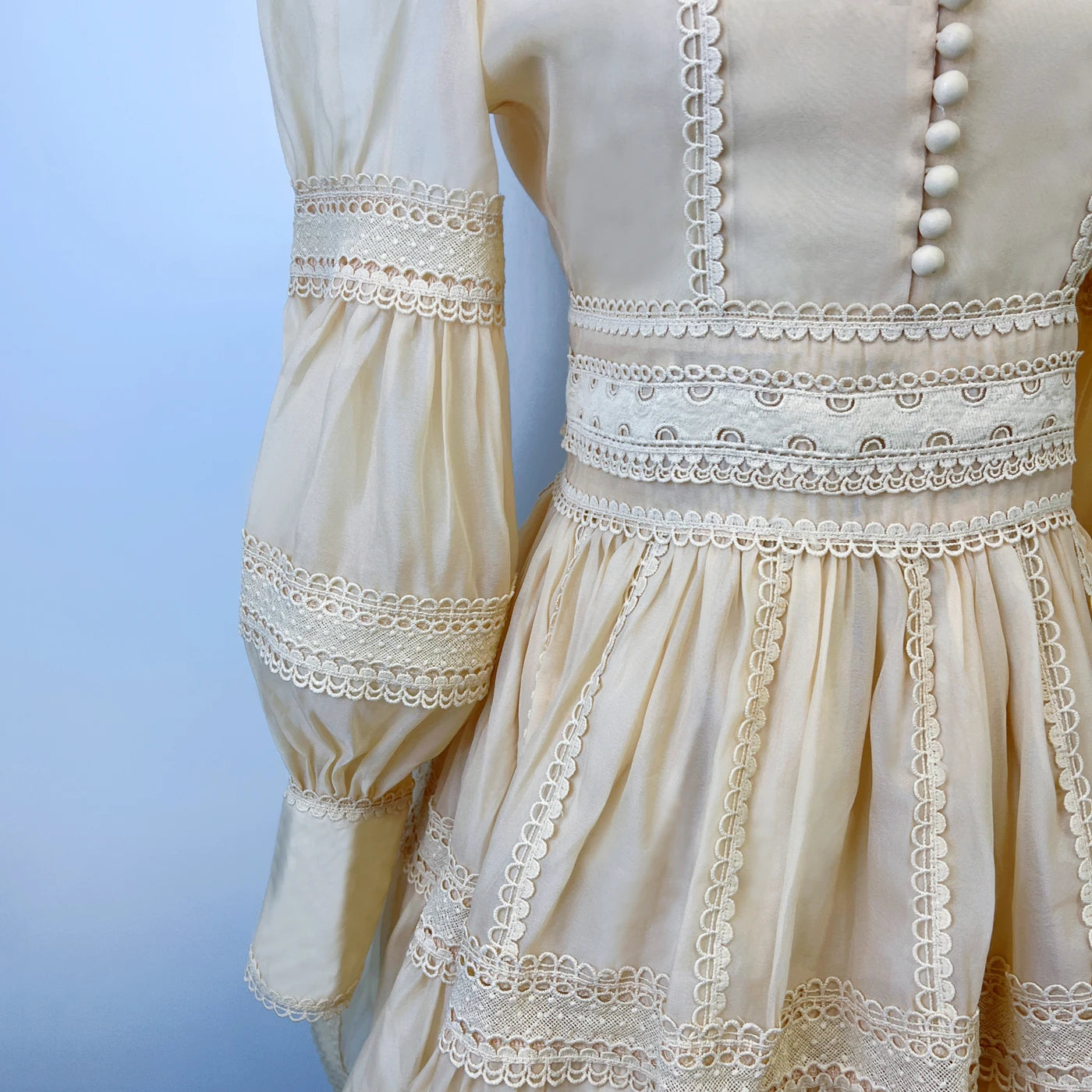 Turtleneck Puff Sleeve Elegant Dress