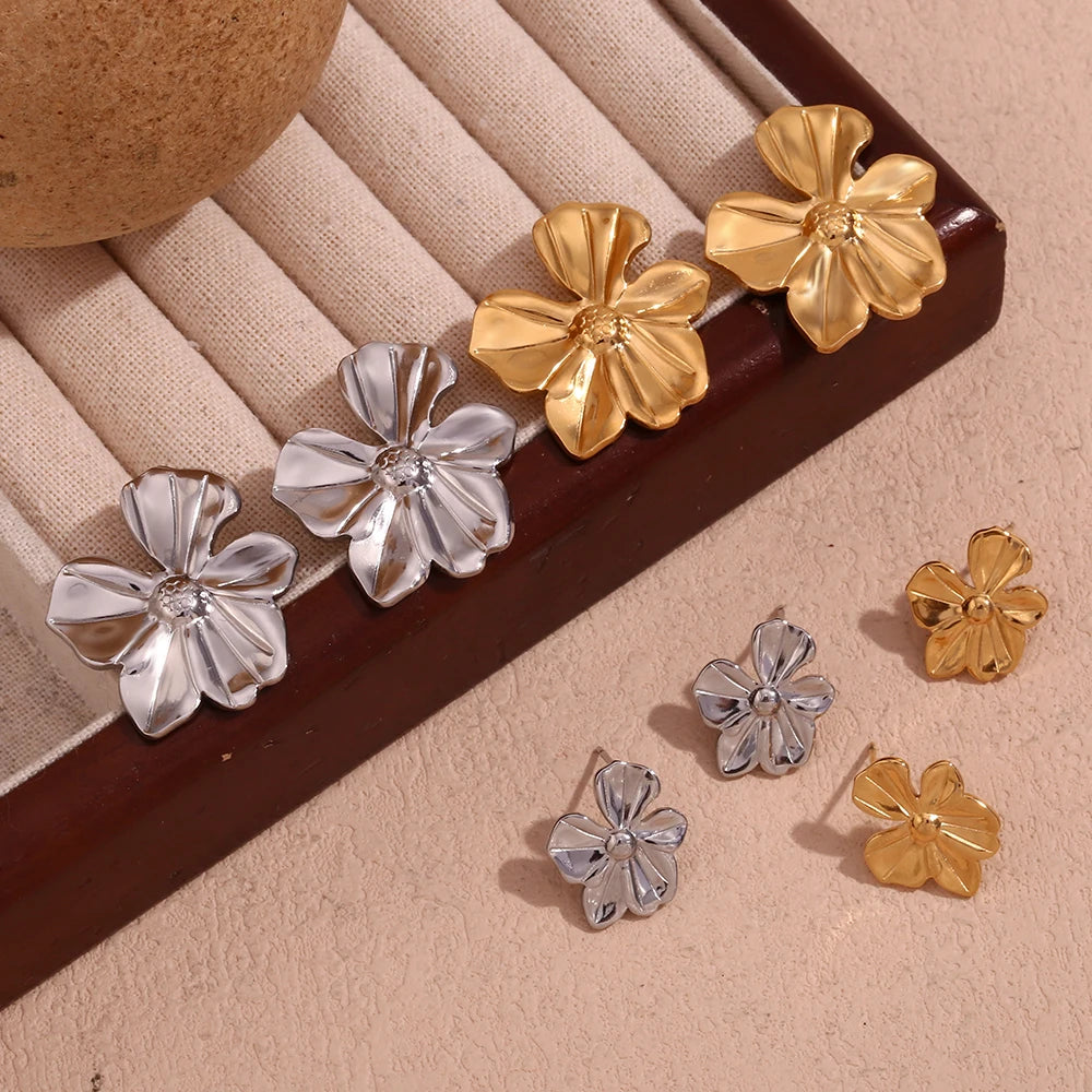 Five Petal Flower Earrings
