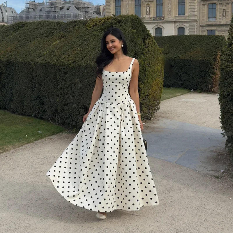 Polka Dot Maxi Dress