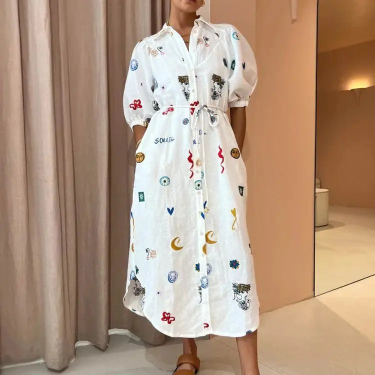 Dress With Lantern Sleeves