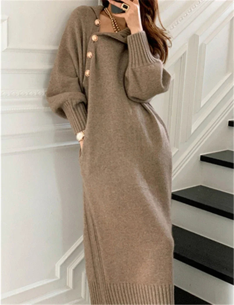 Winter Women Knitted Dress