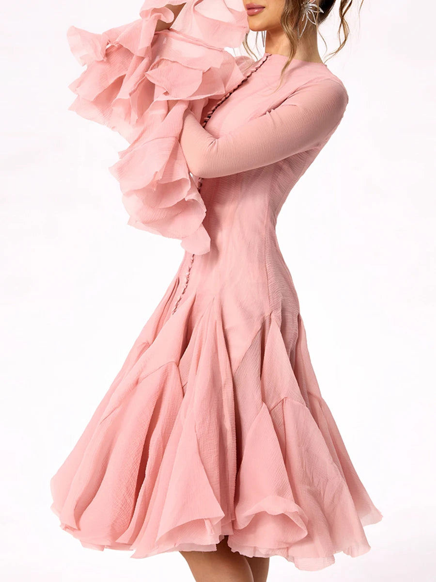 Long Lantern Sleeve Dress