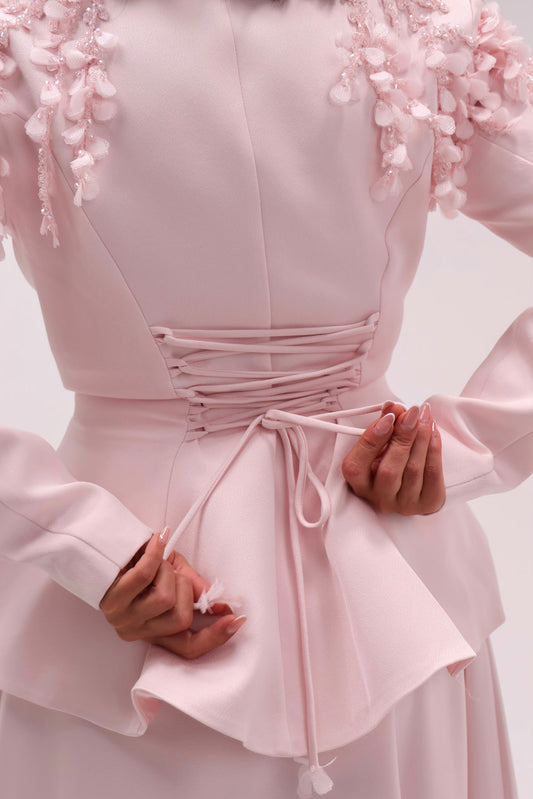 2 pieces pink fancy dress