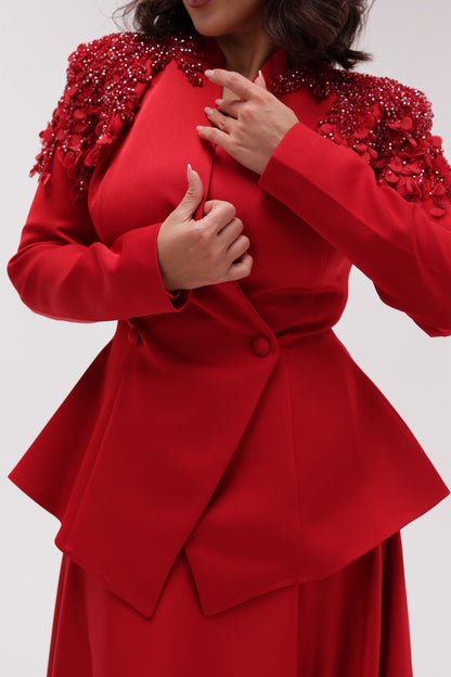 red dress from 2 pieces for ladies