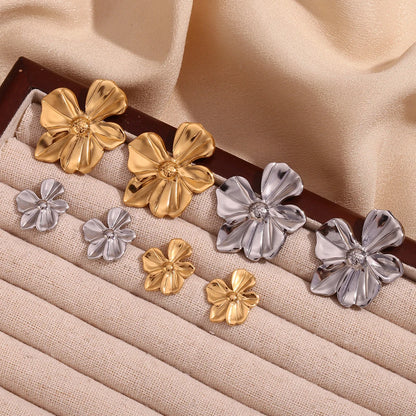 Five Petal Flower Earrings