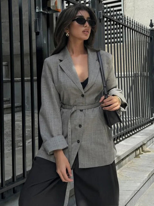 Slim-fit Blazer with Belt