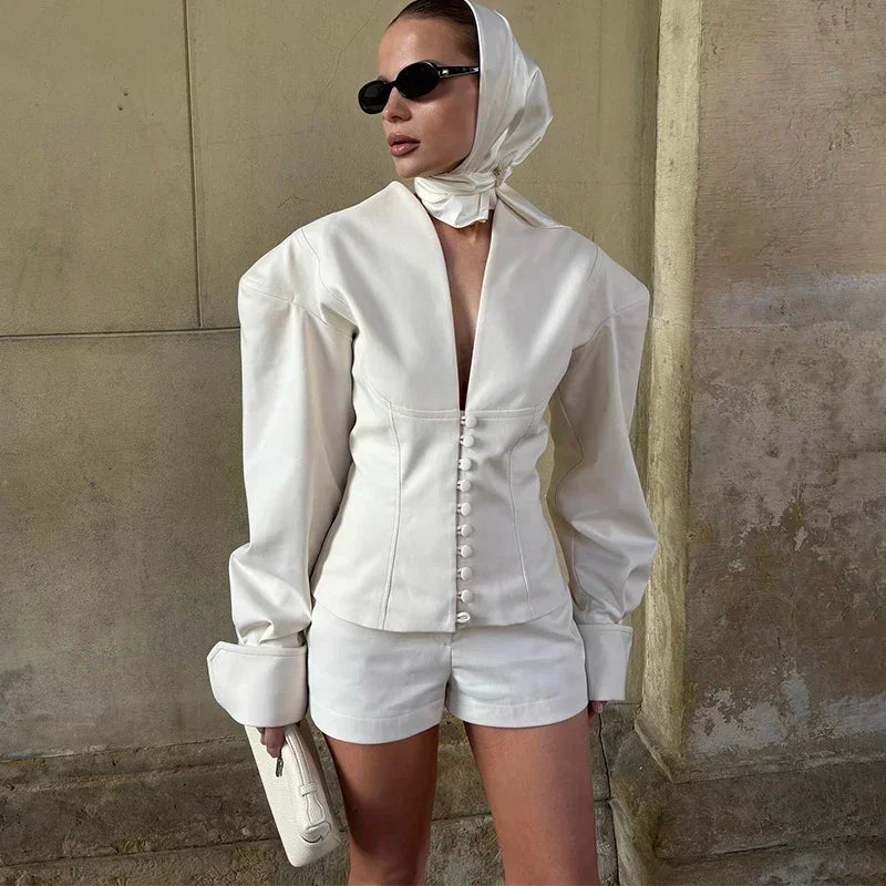 Waist-closed Blazer Coat for Women