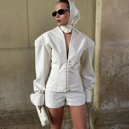 Waist-closed Blazer Coat for Women