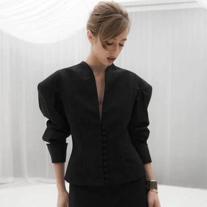 Waist-closed Blazer Coat for Women