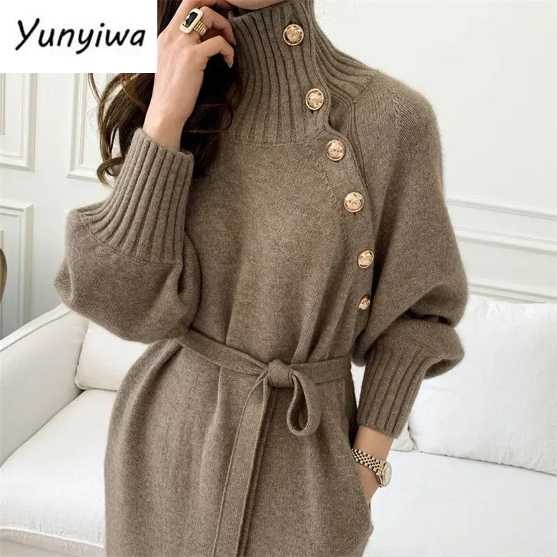 Winter Women Knitted Dress