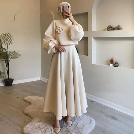 Satin Maxi Evening Gown