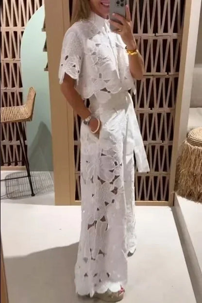 Autumn Fashion Lace Two Piece Set Women