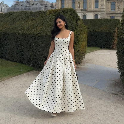 Polka Dot Maxi Dress