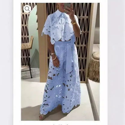 Autumn Fashion Lace Two Piece Set Women