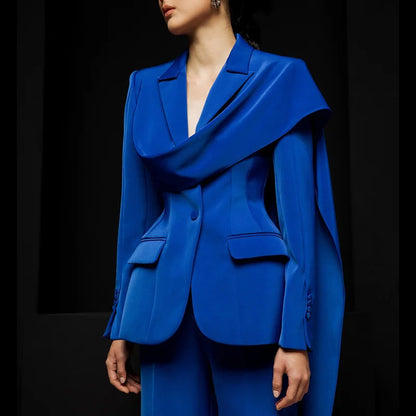 New Women Blazer Slim Fit Ribbon