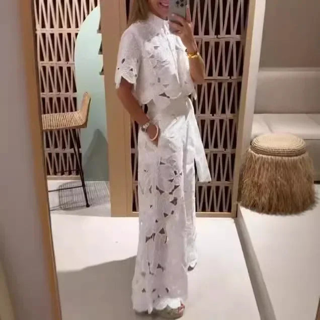 Autumn Fashion Lace Two Piece Set Women