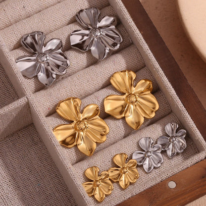 Five Petal Flower Earrings