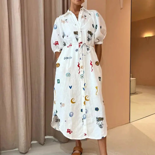 Dress With Lantern Sleeves