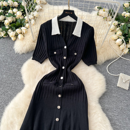 Elegant Vintage Knit Dress