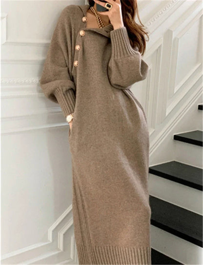 Winter Women Knitted Dress