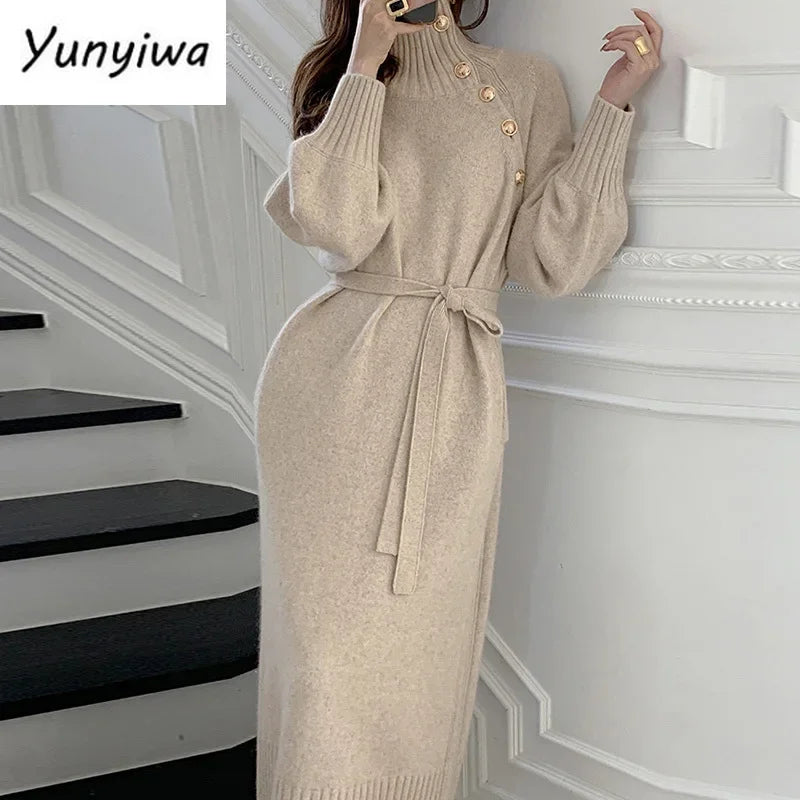 Winter Women Knitted Dress