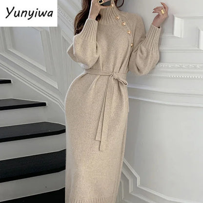 Winter Women Knitted Dress