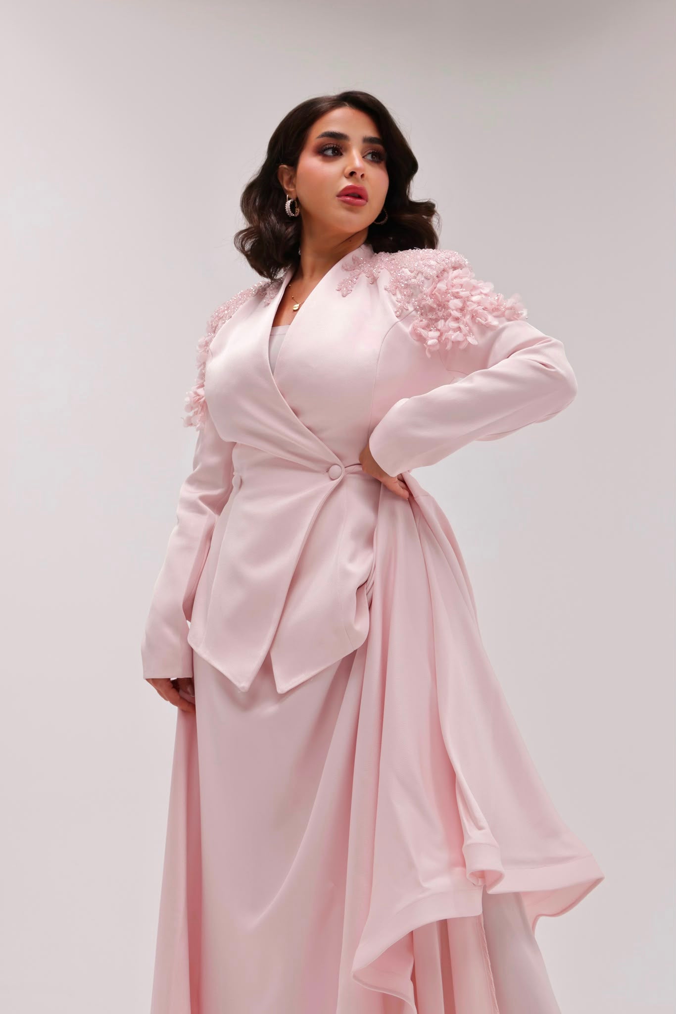 2 pieces pink fancy dress