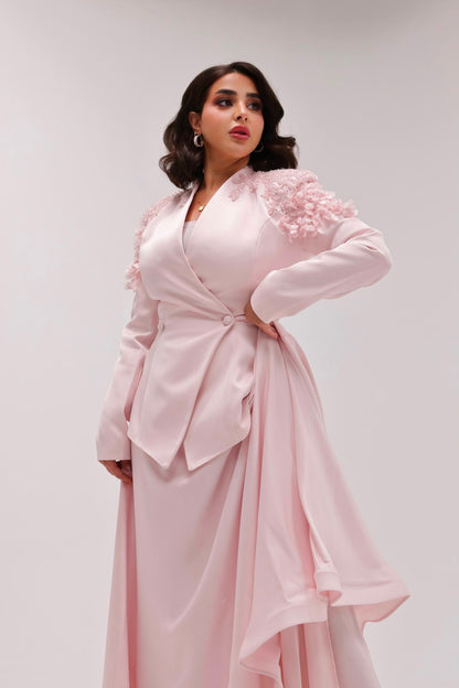 2 pieces pink fancy dress