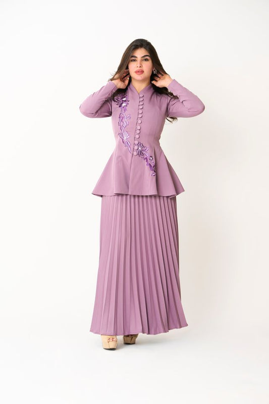 two sets of purple dress very elegant