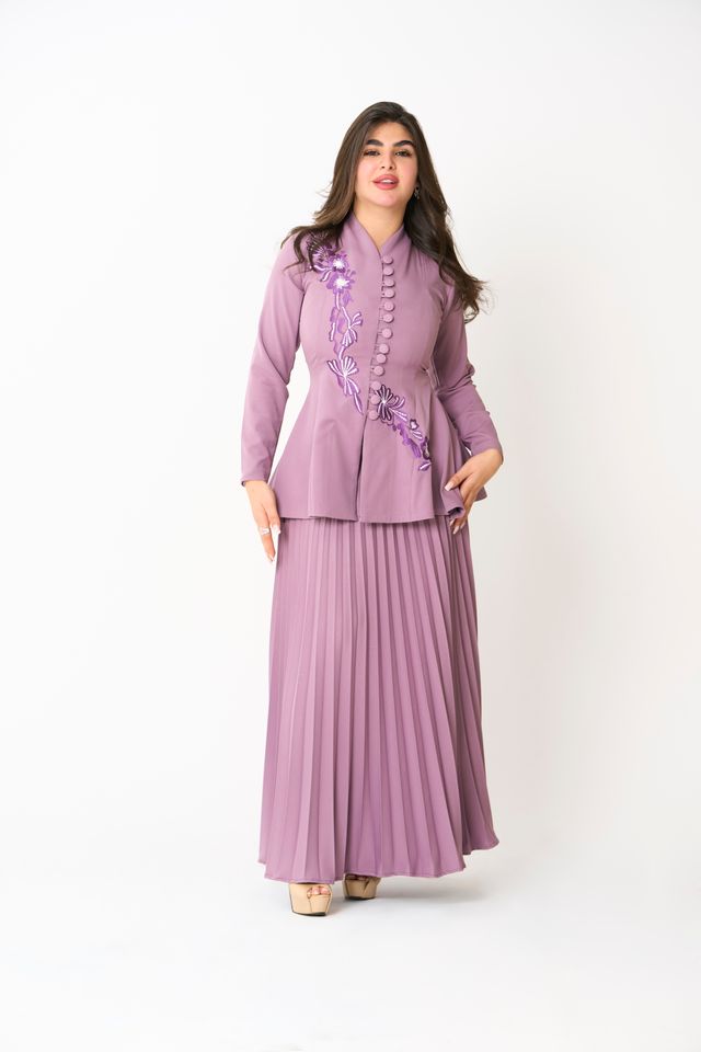 two sets of purple dress very elegant